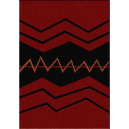 0013RED201 War Path Red 5x8 1