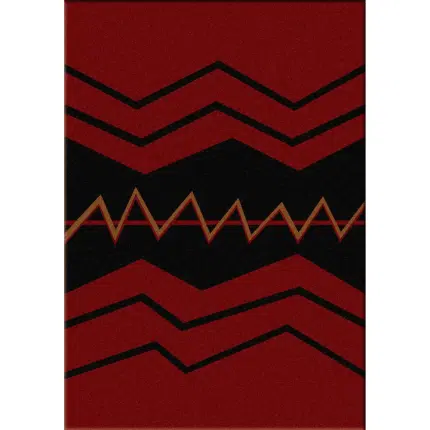 0013RED201 War Path Red 5x8 1