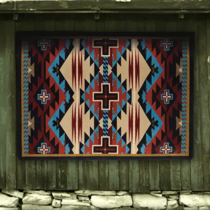 0080BLU201 Rustic Cross Blue American Dakota