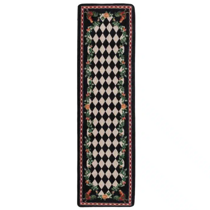 0123BLK217 High Country Rooster Black Runner