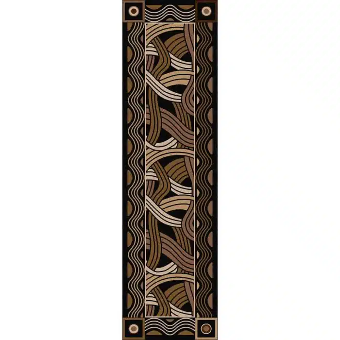 0127BLK217 Hand Coiled Black