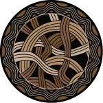 0127BLK296 Hand Coiled Black
