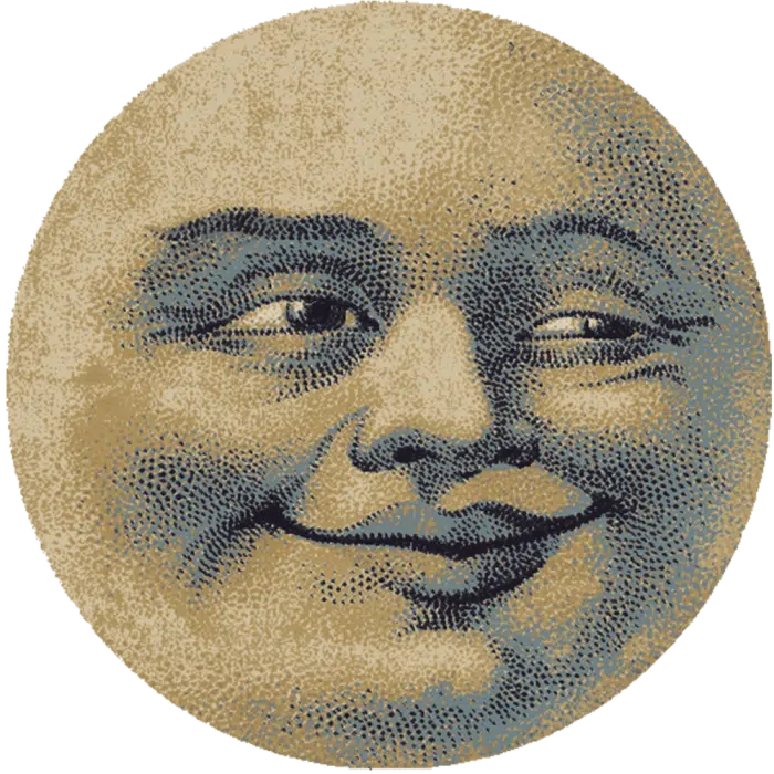 0132LHT296 Moon Face Light