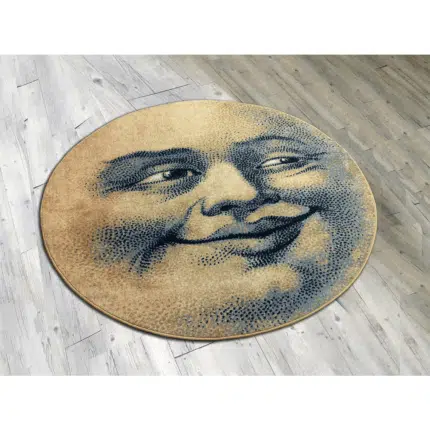 0132LHT296 Moon Face rug