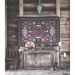 0164GRY2011 Double Cross gray rug American Dakota