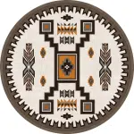 0176WSD296 Old Crow Worn Saddle 8ft Round