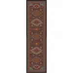 0201BRN217 Persian Southwest Brown 2x8 Runner