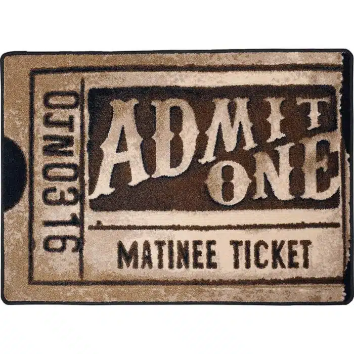0285ANT234 Theater Admit One Antique