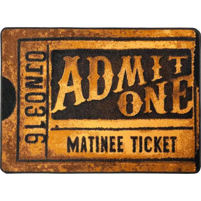 0285BRZ234 Theater Admit One Bronze