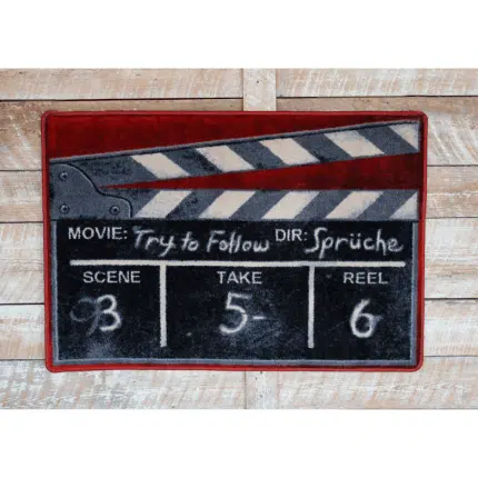 0288RED234 Clapper 3x4 Wood Background