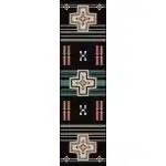 0293BLK217 Grand River Black 2x8 Runner
