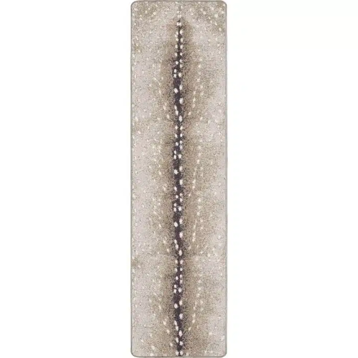 0361GRY217 Spotted Hide Oatmeal with Hint of Gray 2x8 Runner