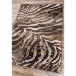 0408GSP201 Modern Zebra Gold Splash Angled