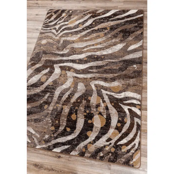 0408GSP201 Modern Zebra Gold Splash Angled