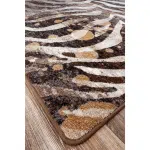 Modern Zebra Gold Splash Corner