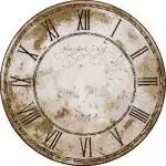 New York Clock Distressed ST