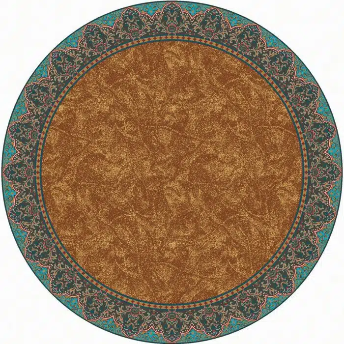 Nubuck Cognac 8ft Round
