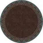 Nubuck Dark Chocoate 8ft Round