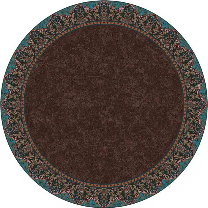 Nubuck Dark Chocoate 8ft Round