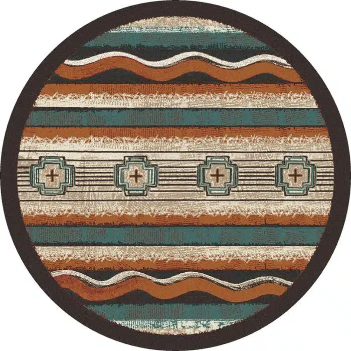 OKA0362BCK296 Brand New Old School Buckskin 8ft Round