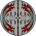 OKA0478ELE296 Horse Thieves Electric 8ft Round