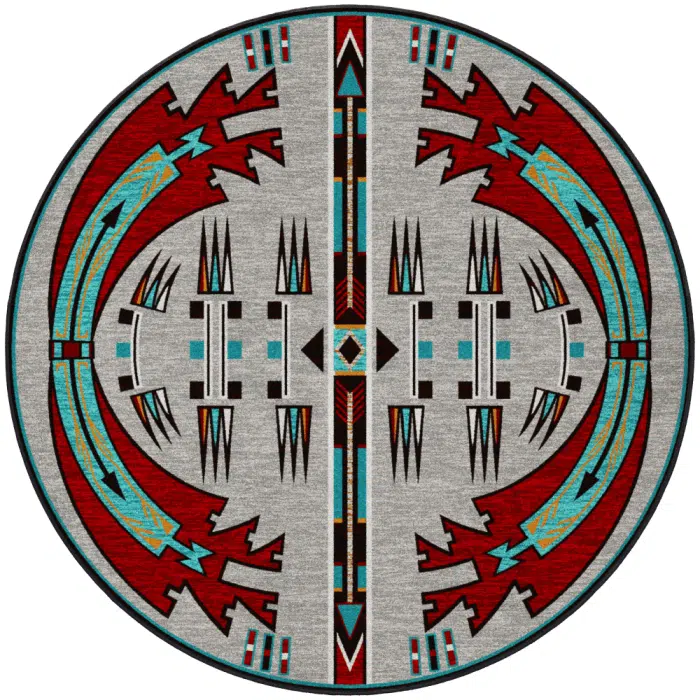 OKA0478ELE296 Horse Thieves Electric 8ft Round