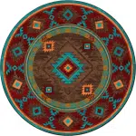 Whiskey River Turquoise 8RD ST V