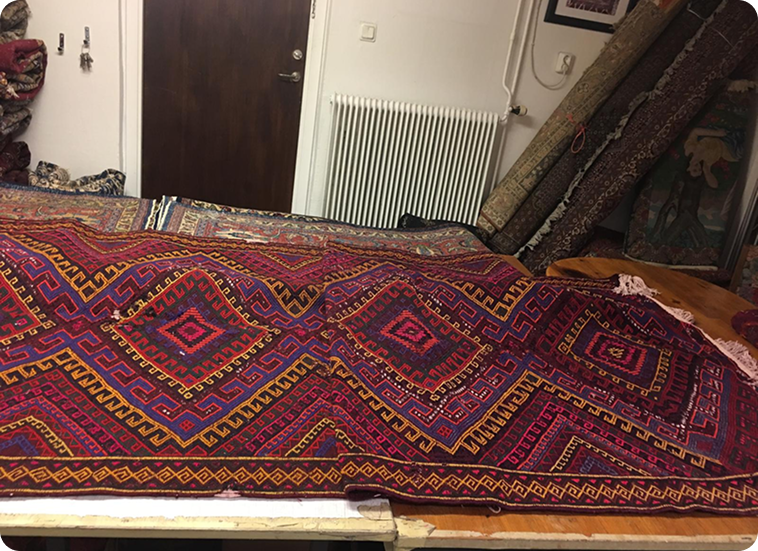 Professional rug repair