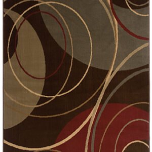 ESSY RUGS AMELIA 662K6 Brown/ Red Area Rugs
