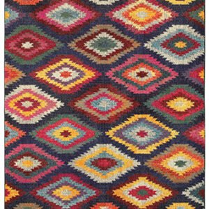 ESSY RUGS BOHEMIAN 668N5 Navy/ Multi Area Rugs