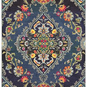 ESSY RUGS BOHEMIAN 761N5 Navy/ Blue Area Rugs