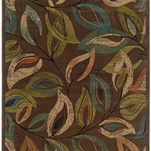 ESSY RUGS EMERSON 1999A Brown/ Green Area Rugs