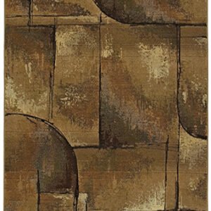 ESSY RUGS GENESIS 8025X Beige/ Green Area Rugs