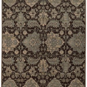 ESSY RUGS HERITAGE 8124N Charcoal/ Blue Area Rugs