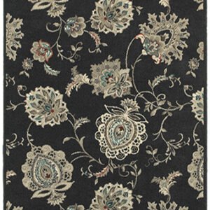 ESSY RUGS HIGHLANDS 2444I Midnight/ Ivory Area Rugs