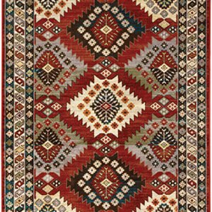 ESSY RUGS JULIETTE 002R3 Red/ Multi Area Rugs