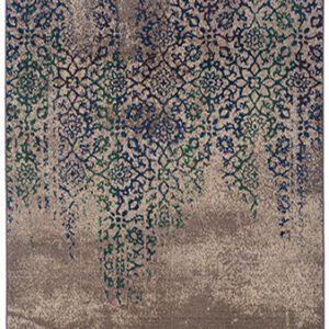 ESSY RUGS KALEIDOSCOPE 504D5 Grey/ Blue Area Rugs