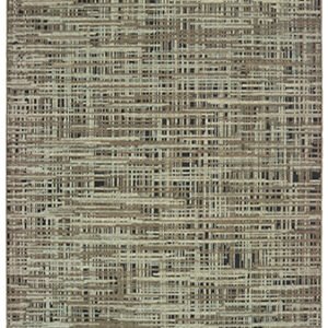ESSY RUGS MONTAGE 5503E Grey/ Green Area Rugs